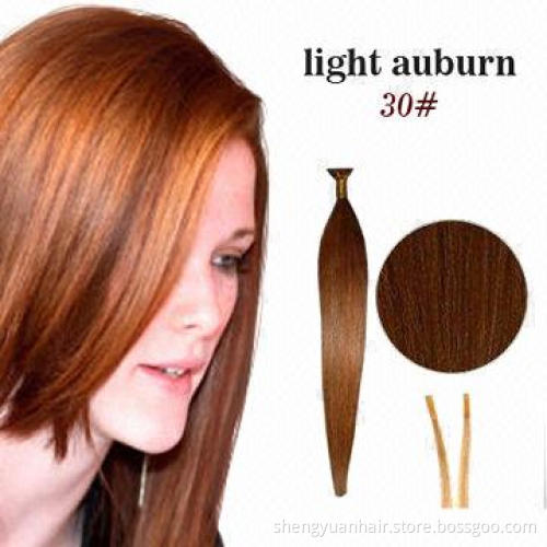 5A Grade Top Quality Remy Hair I-tip Pre-bonded Keratin Human Hair Extensions